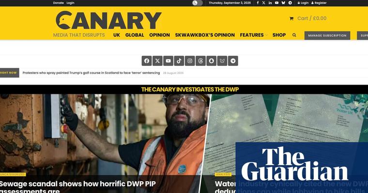 Canary staff not paid amid fears for news website’s future