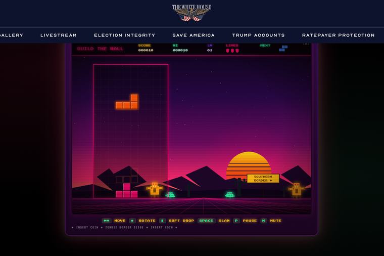 Tetris distances itself from the White House’s ‘Build the Wall’ game