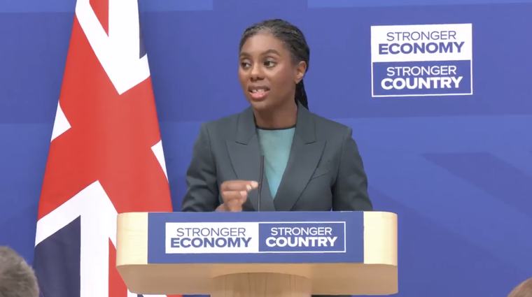 Labour accused of being 'addicted to welfare' as Kemi Badenoch pledges £10 BILLION defence boost
